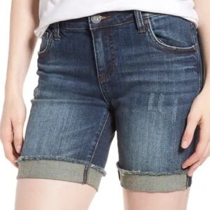 Kut from the Kloth Katy Boyfriend Short Deep Indigo Jean Shorts